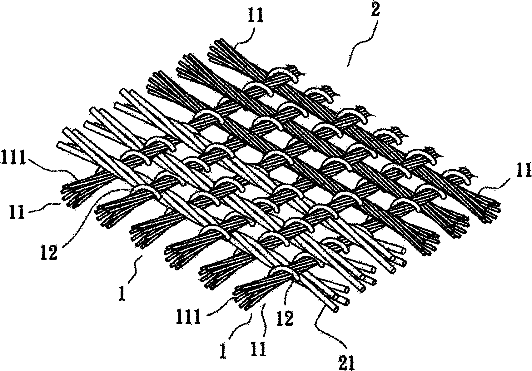 Conductive yarn and cloth structure applying same