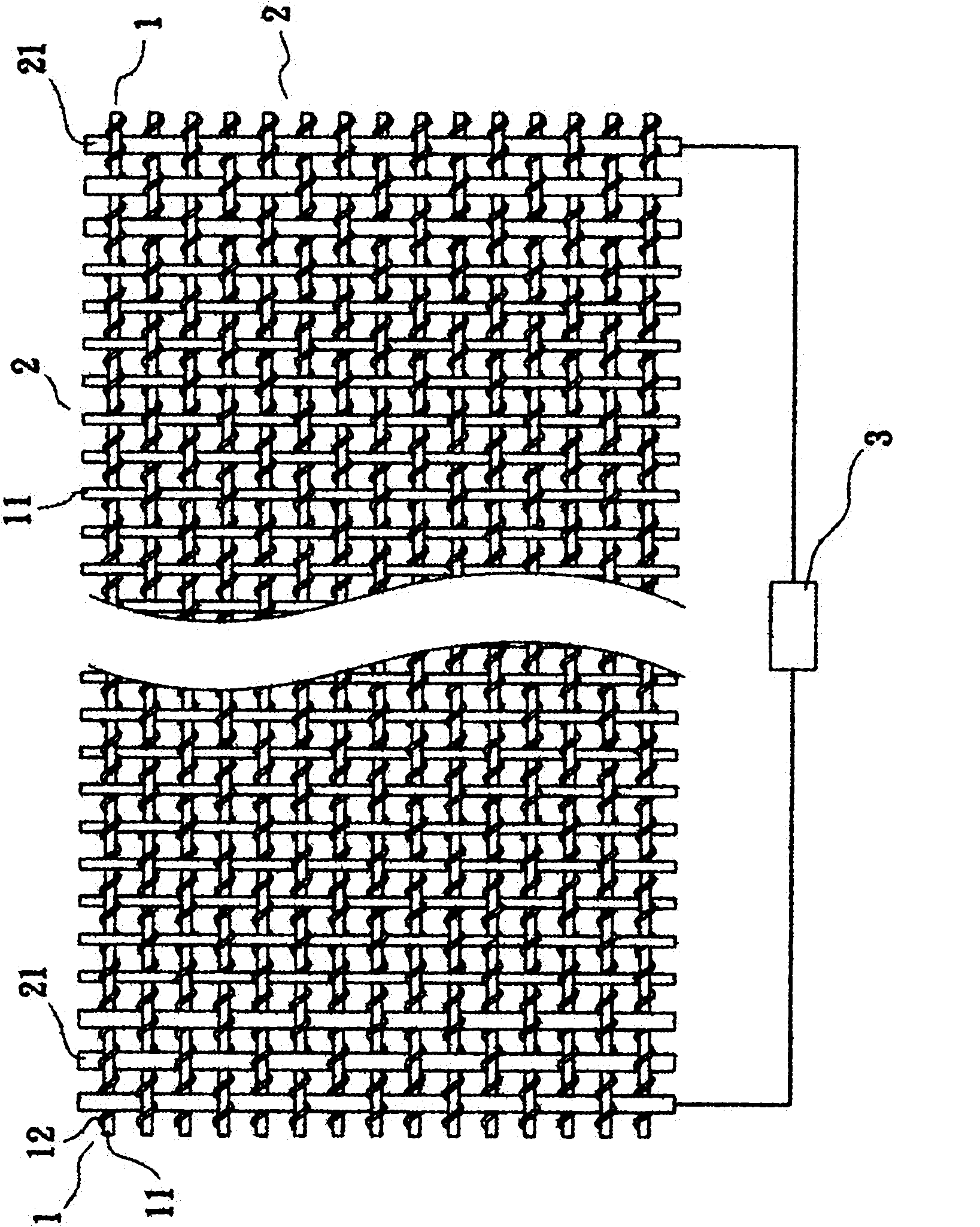 Conductive yarn and cloth structure applying same