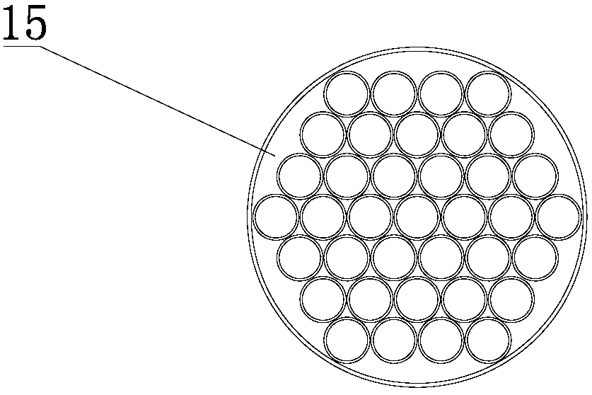 Flue gas treatment system for garbage treatment furnace