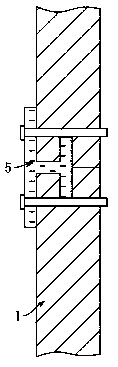 Building shear wall formwork supporting system