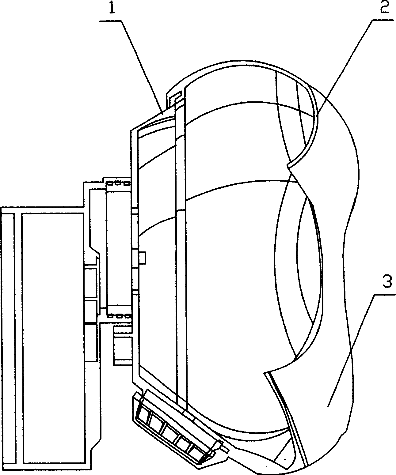 Breathing protective mask from secondary injecting formation and production thereof