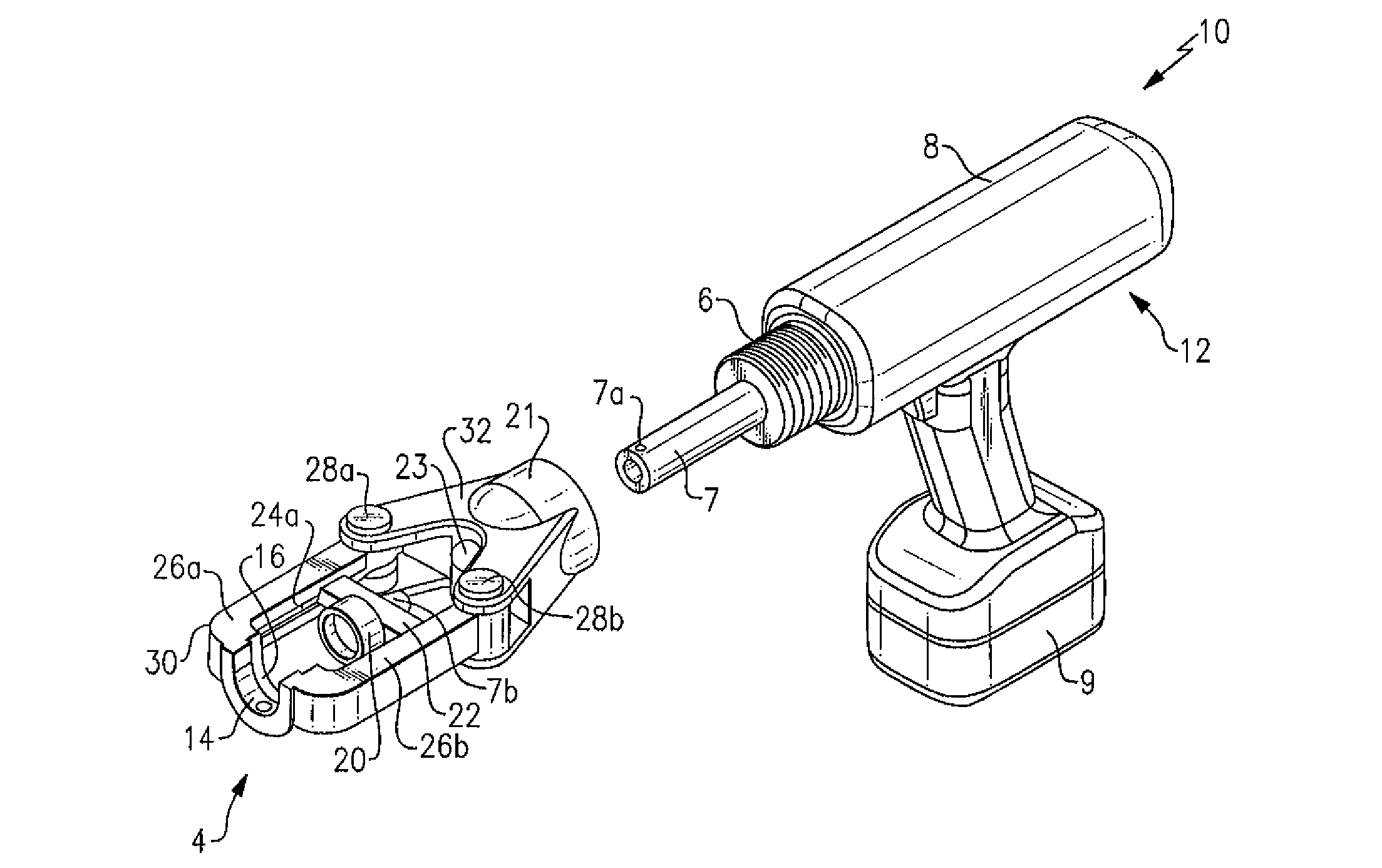 Hydraulic compression tool for installing a coaxial cable connector
