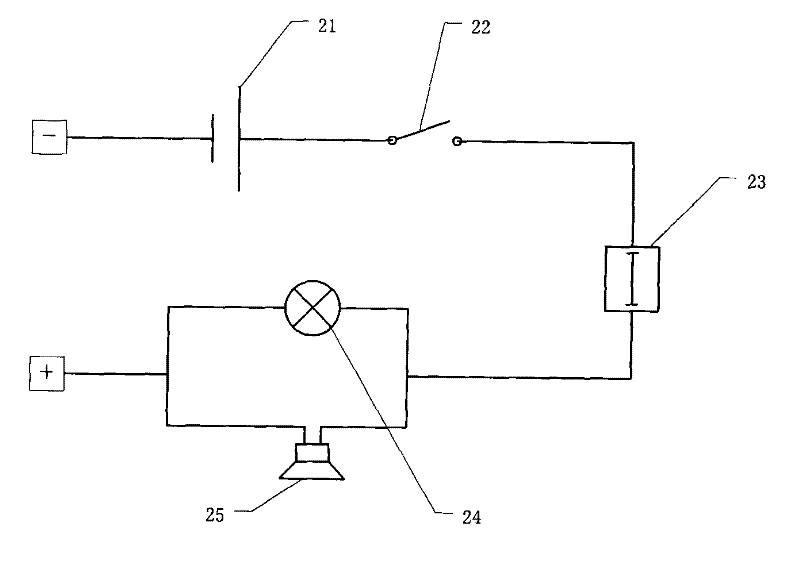 Automatic alarm device of fuel oil filter