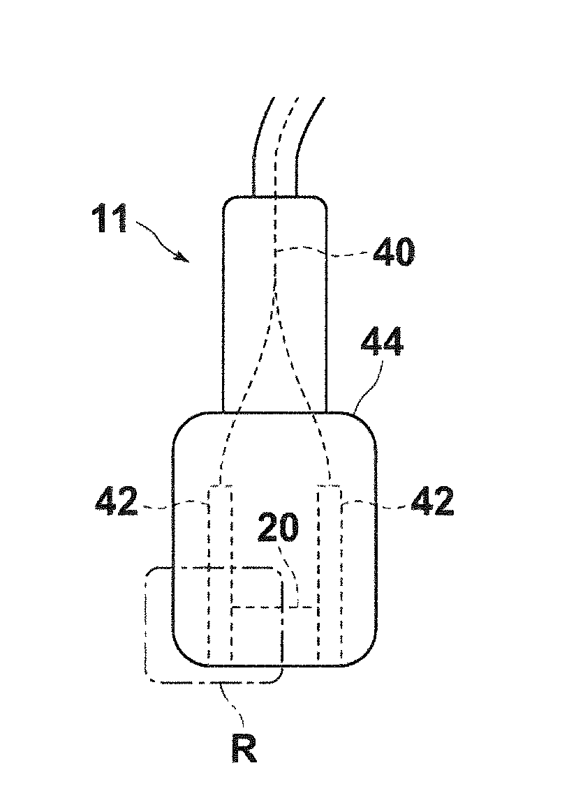 Acoustic wave detection probe and photoacoustic measurement apparatus provided with the same