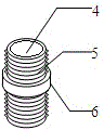 Electroosmosis draining system based on sectional electroosmosis electrode