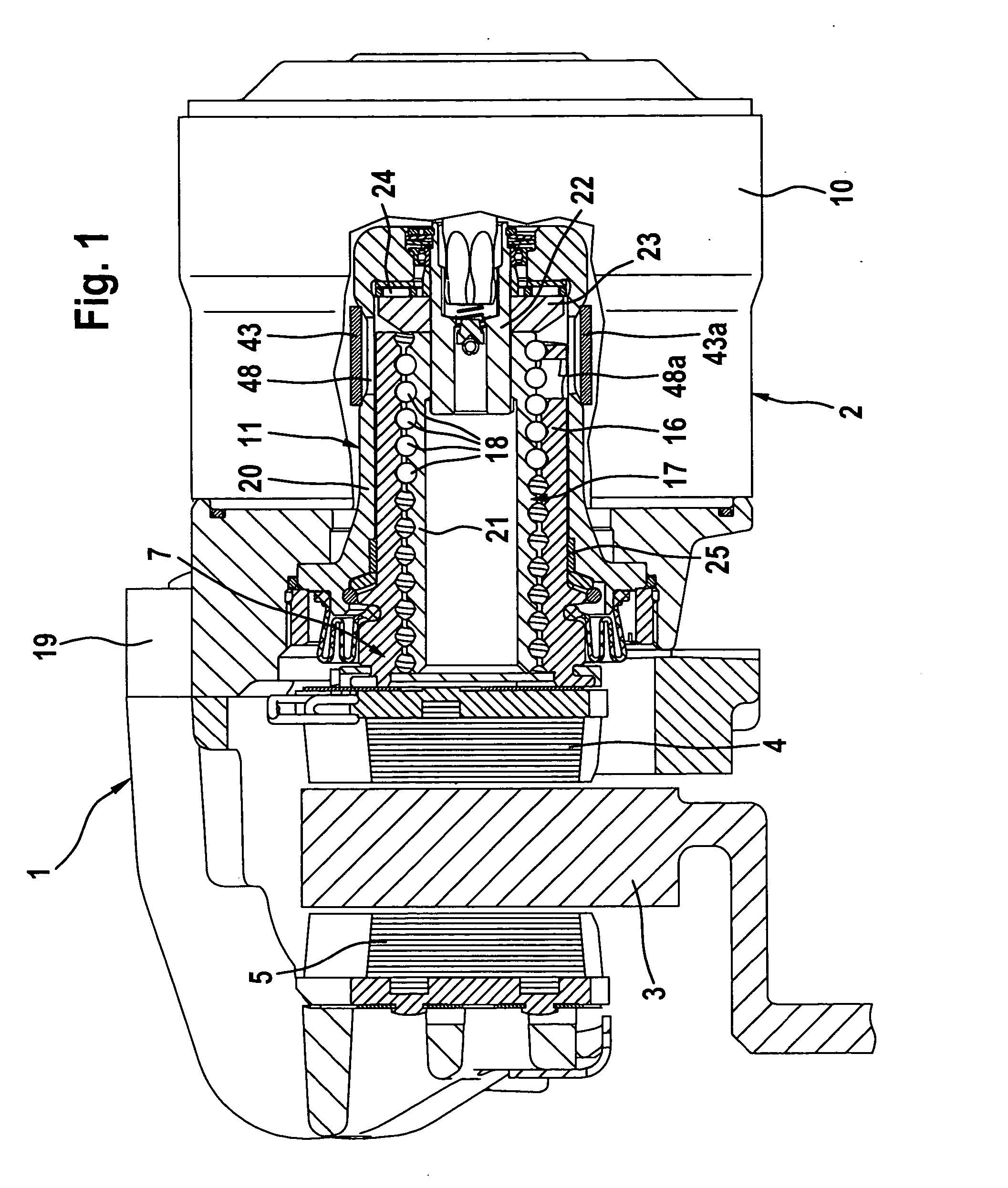 Actuation unit for an electromechanically operated disk brake