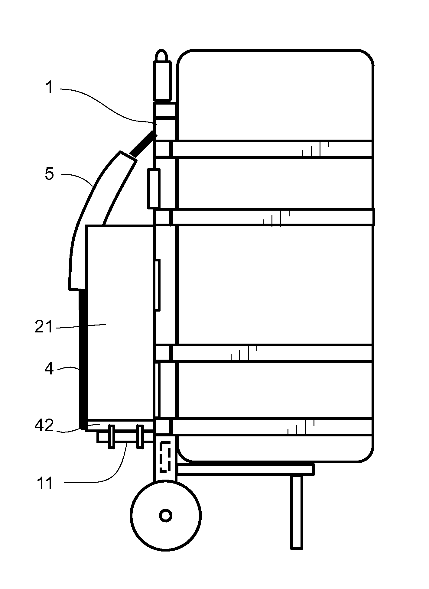 Shoulder-carriable wheeled cart assembly