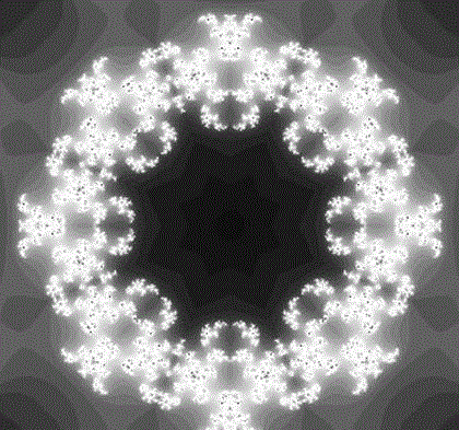 Method for designing bandhnu pattern by dedicated fractal software
