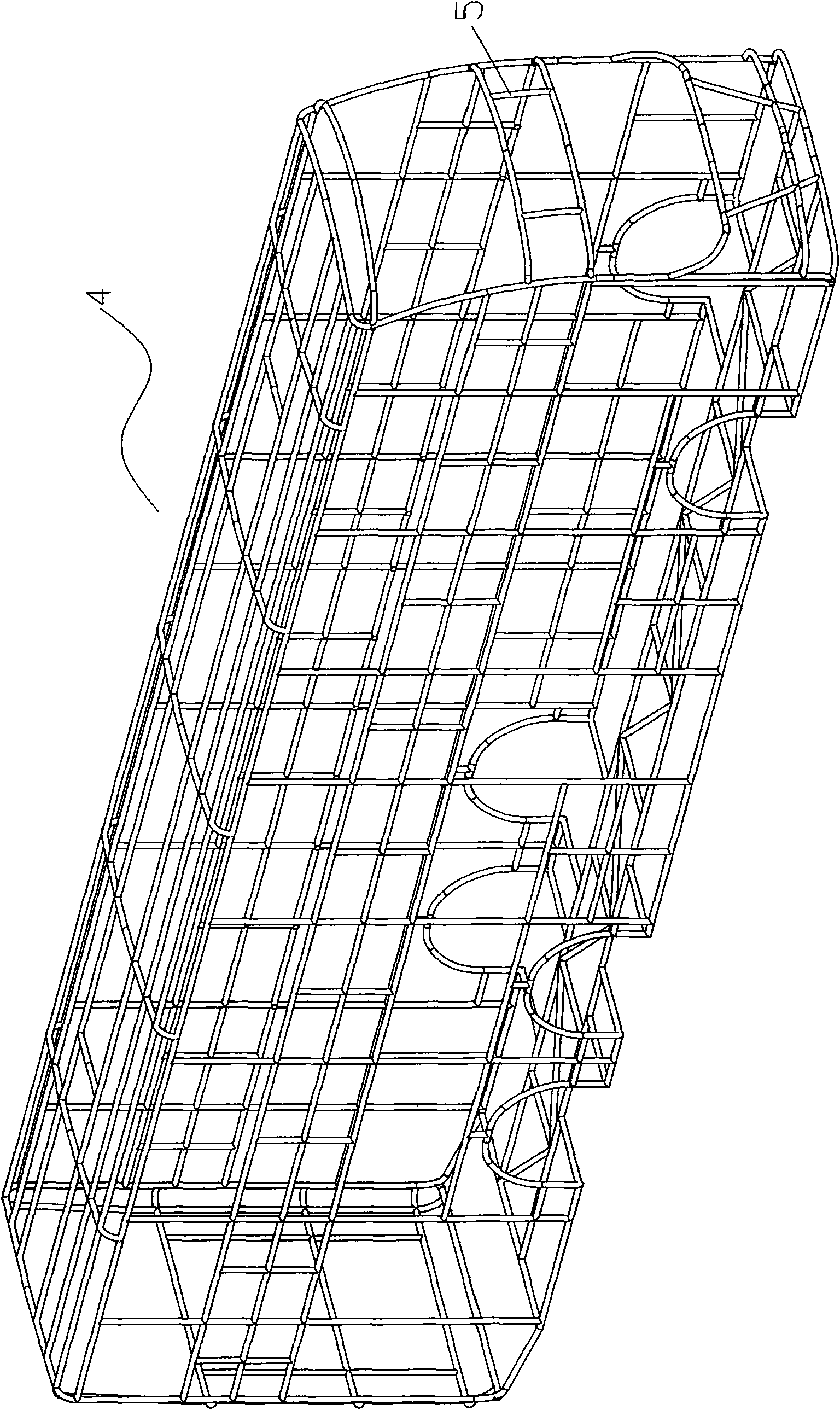 Lightweight coach body structure and section thereof