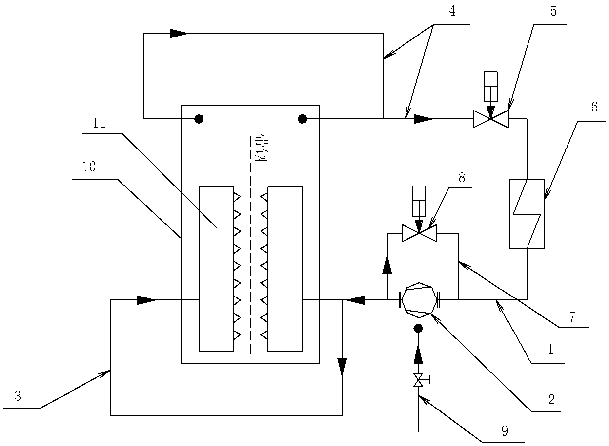 Cooling air supply device for cold-strip steel continuous annealing furnace