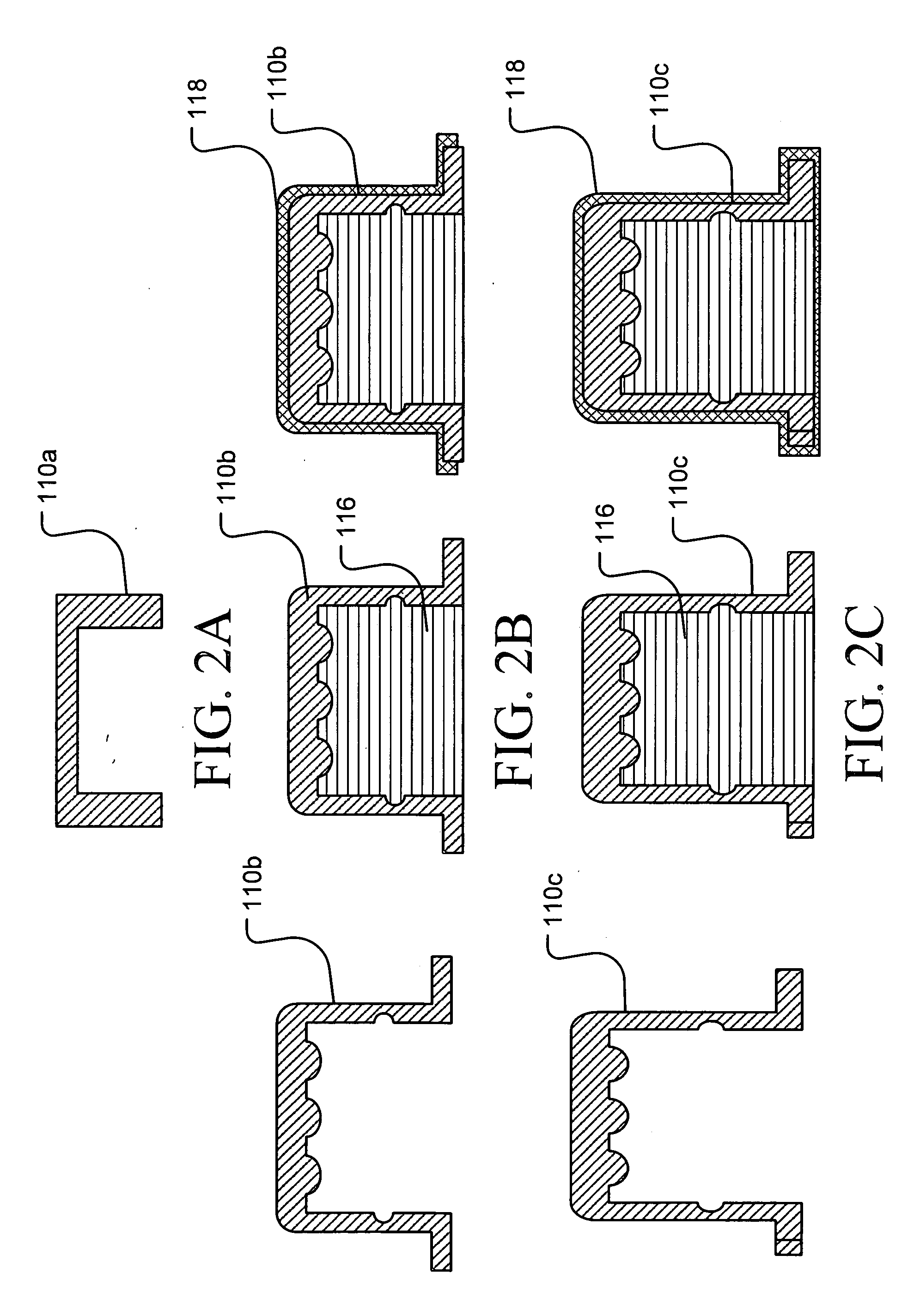 Tri-extruded WUCS glass fiber reinforced plastic composite articles and methods for making such articles