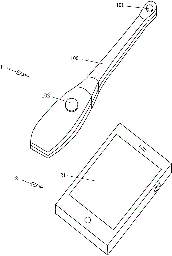 Portable dental examination device and control method thereof