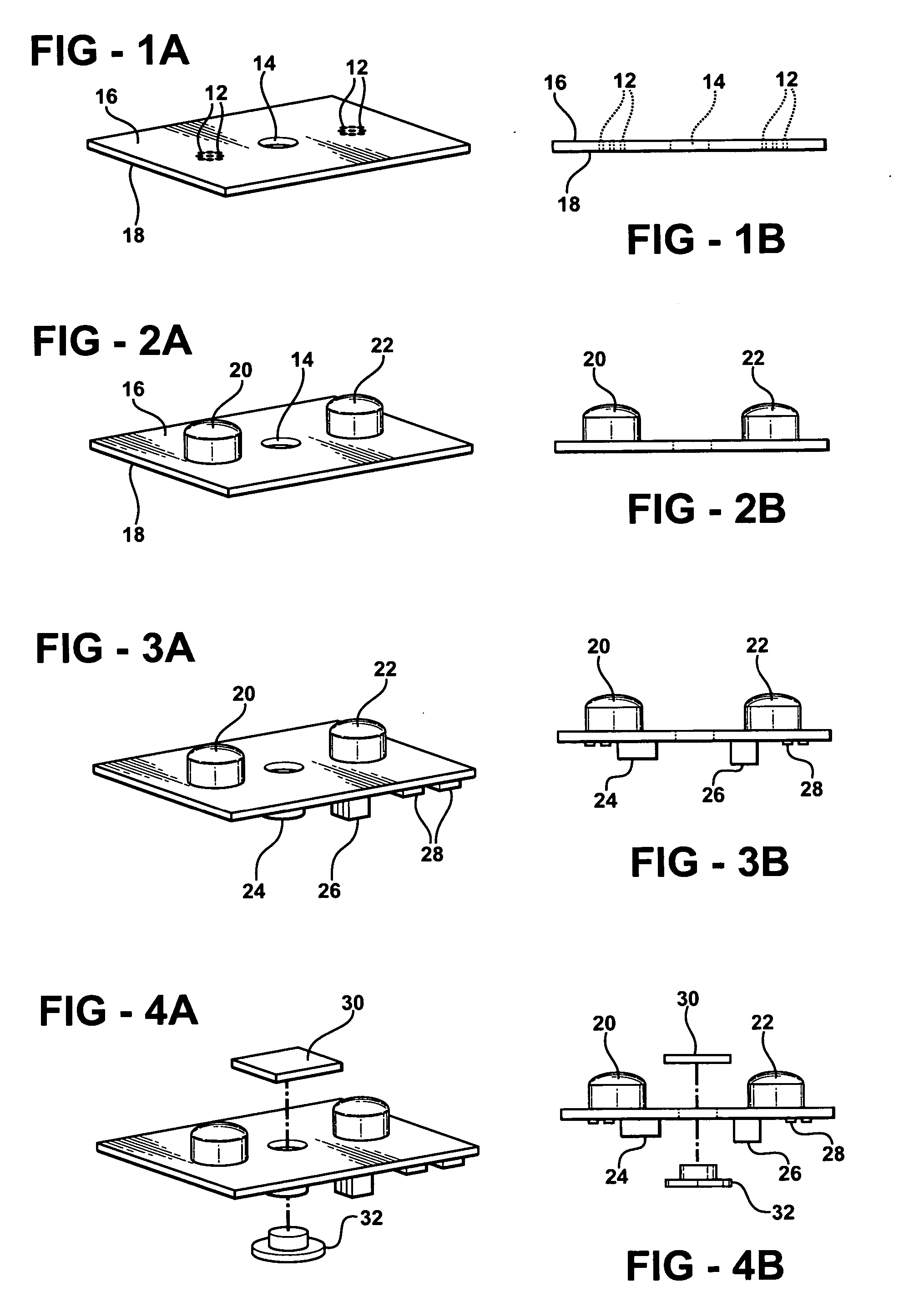 PCB board incorporating thermo-encapsulant for providing controlled heat dissipation and electromagnetic functions and associated method of manufacturing a PCB board