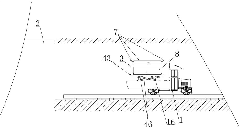 Protective device for mobile rail transit construction