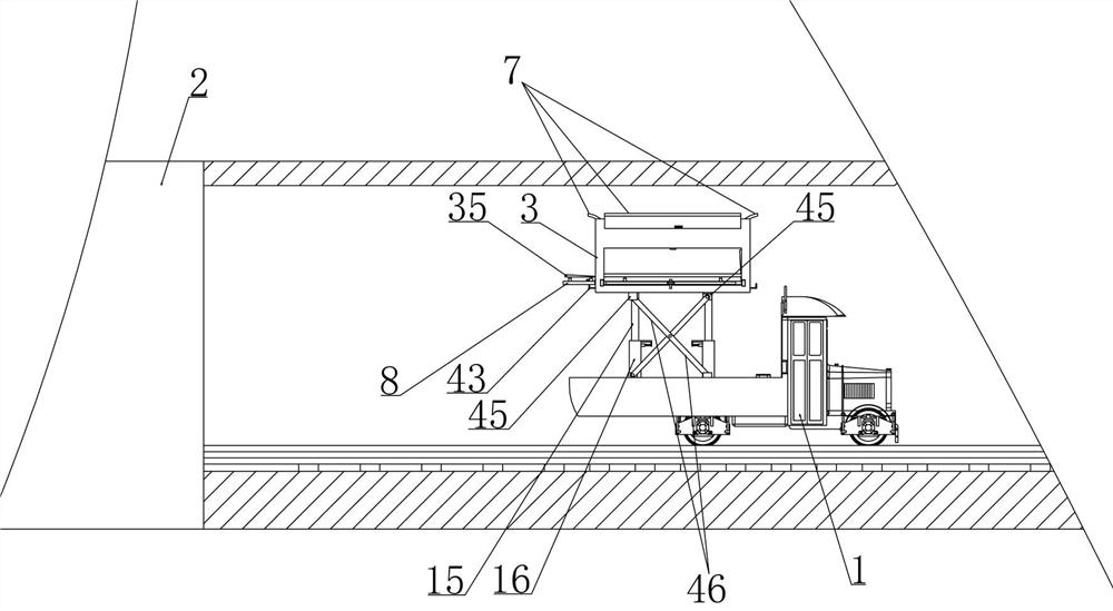 Protective device for mobile rail transit construction