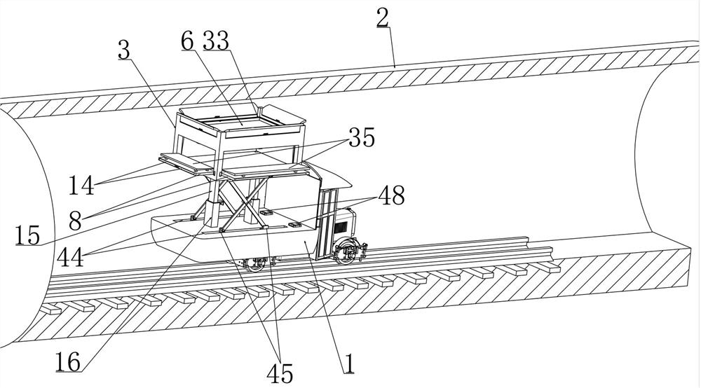 Protective device for mobile rail transit construction