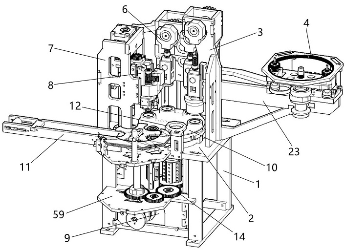 Internal thread bottle cap production equipment and production process