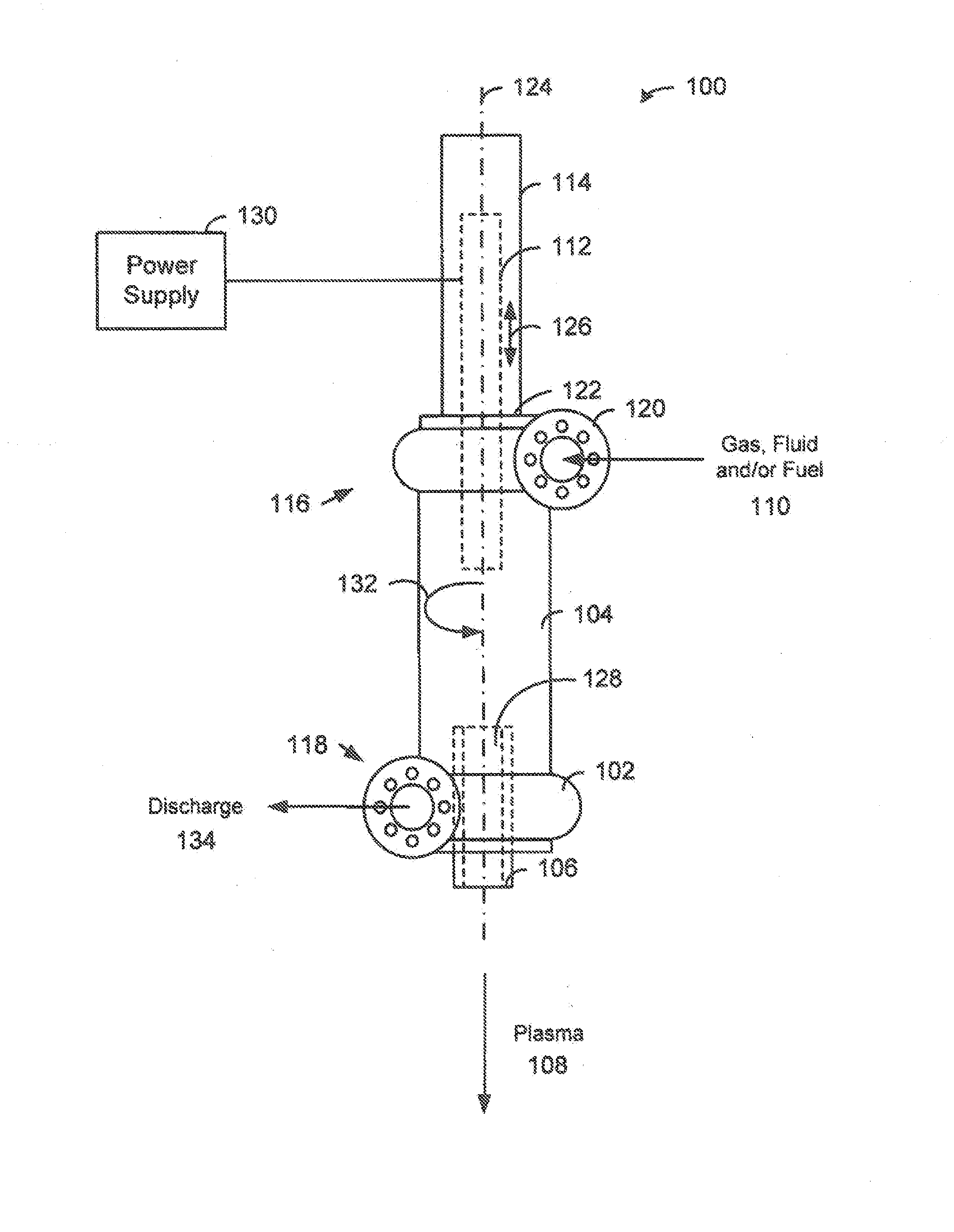 High temperature electrolysis glow discharge device