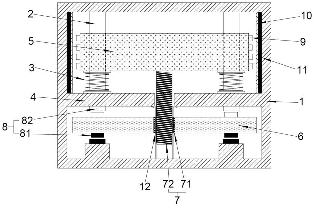 A vertically tuned mass magnetic force screw type inertial eddy current damper