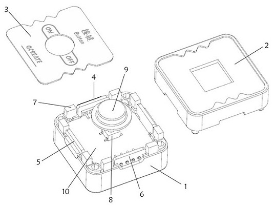 Logic electronic building block convenient for unified packaging