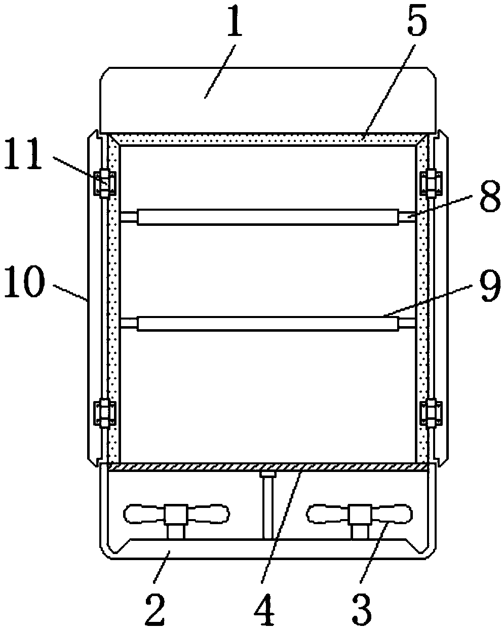 Resonance elimination compensation cabinet convenient to overhaul and dissipate heat