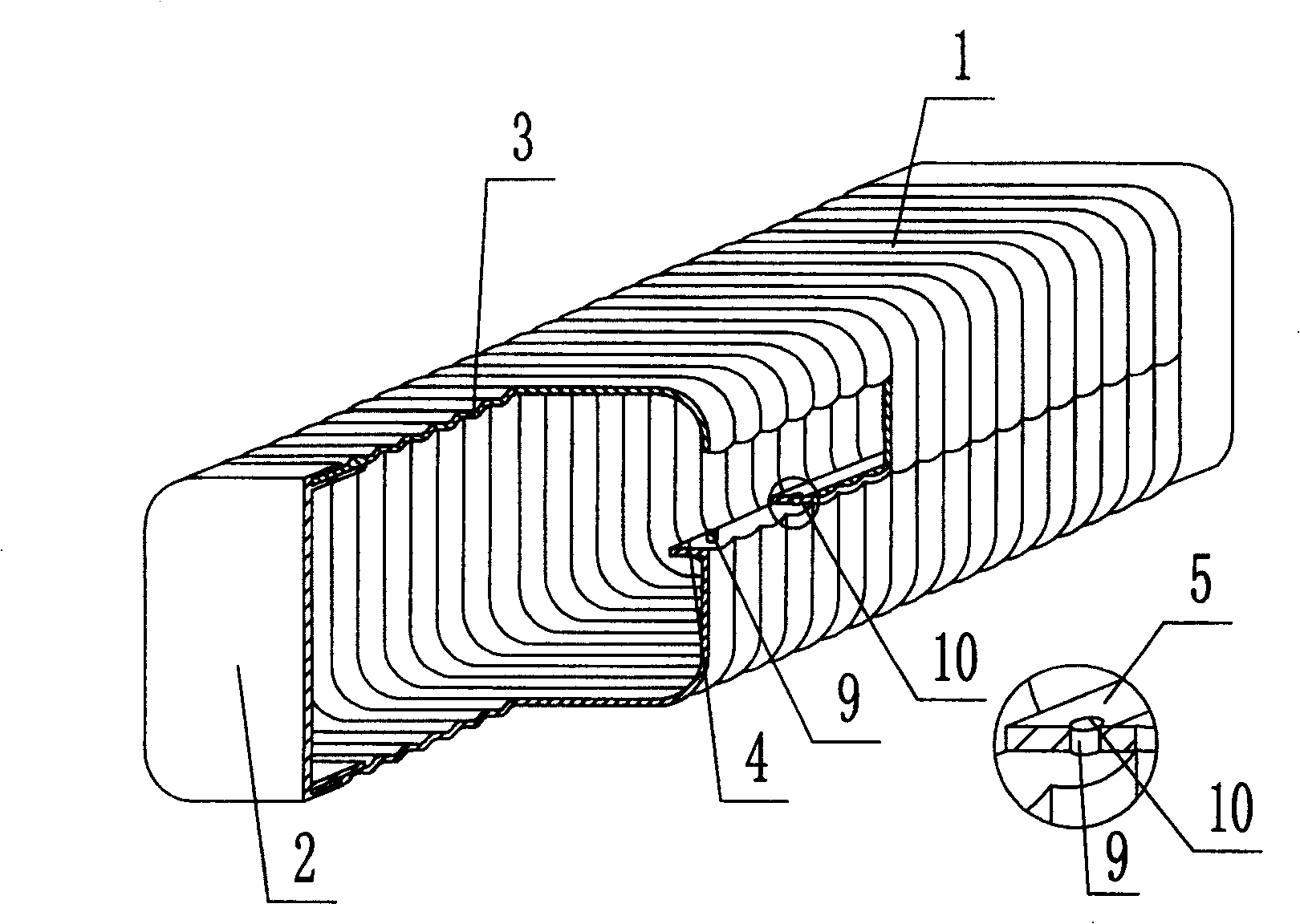 Plastic pipe with thin wall