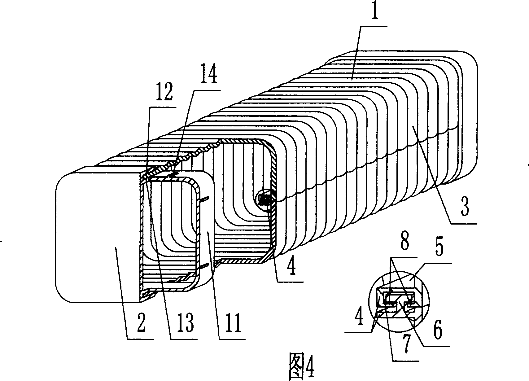 Plastic pipe with thin wall