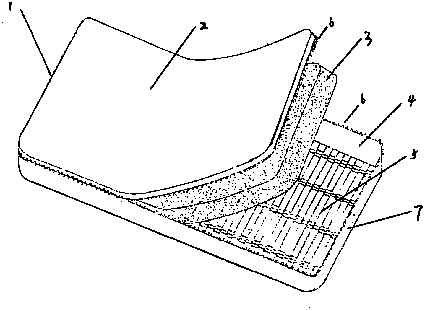 Folding and ventilation mattress