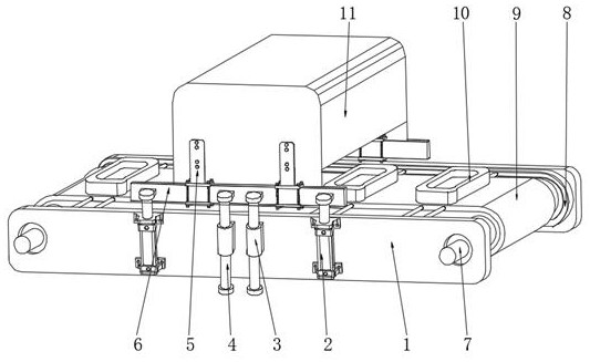 Surface marking device for machining mechanical parts