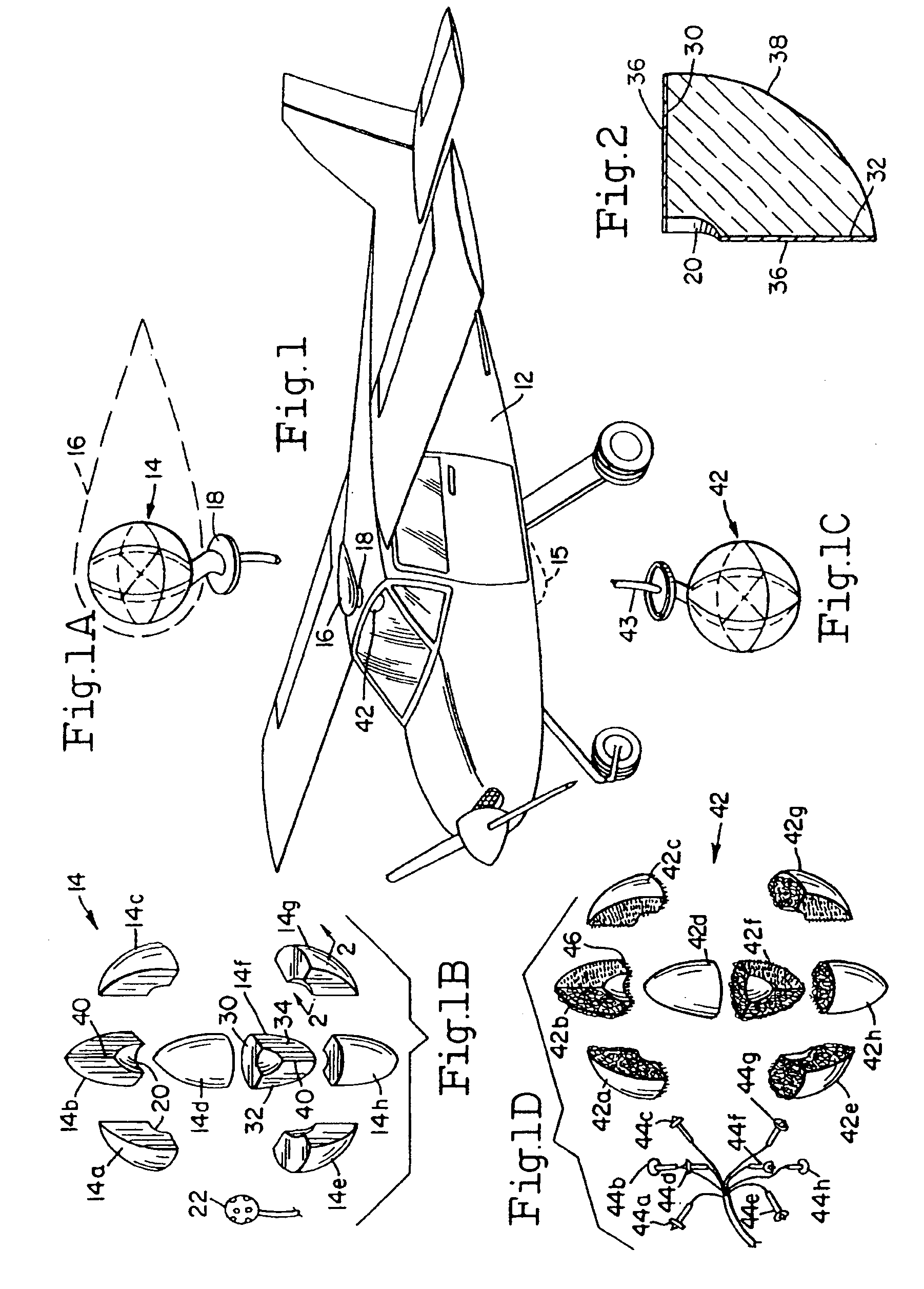 Collision avoidance system for use in aircraft