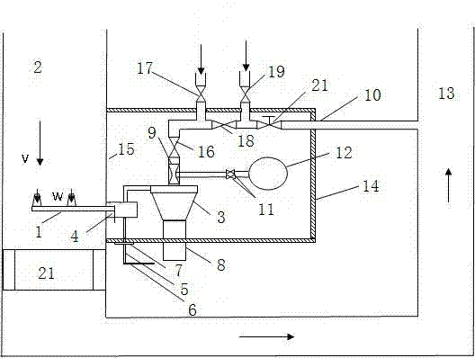 Fixed type flying ash sampling device of coal-fired boiler and method