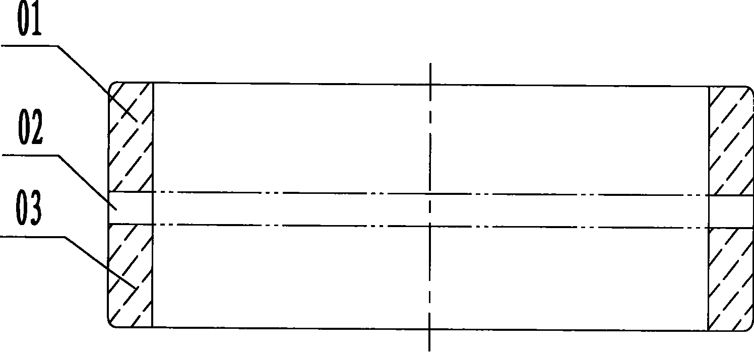 Two-in-one method for processing narrow series thin-wall bearing ferrule