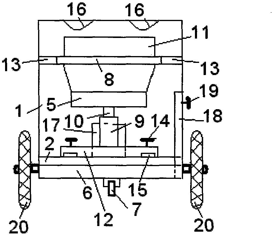 Device convenient for conveying diabetic for laboratory examination and eliminating lower limb edema