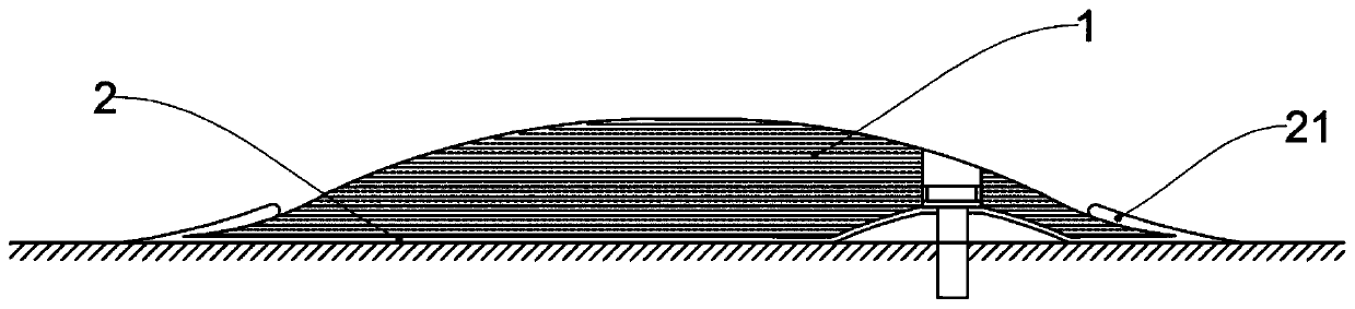 Method for testing service life of deceleration strip