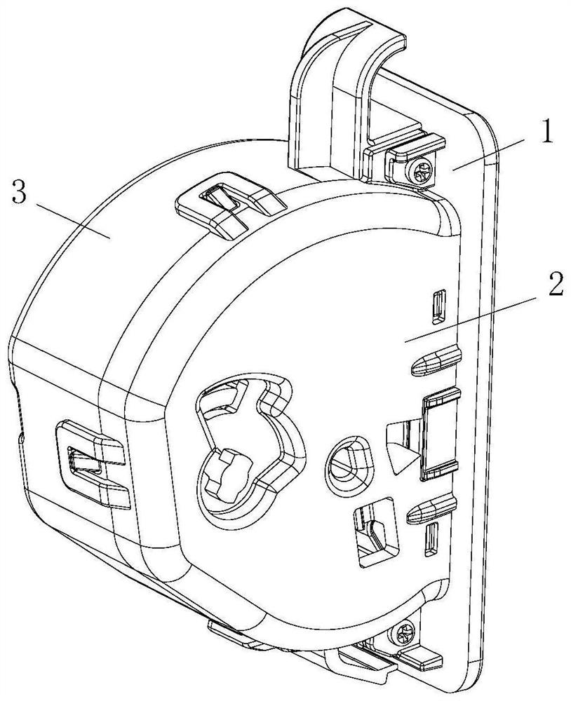 Hidden type hook structure