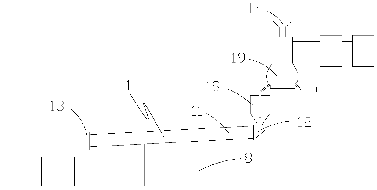 Cement rotary kiln with high energy utilization rate