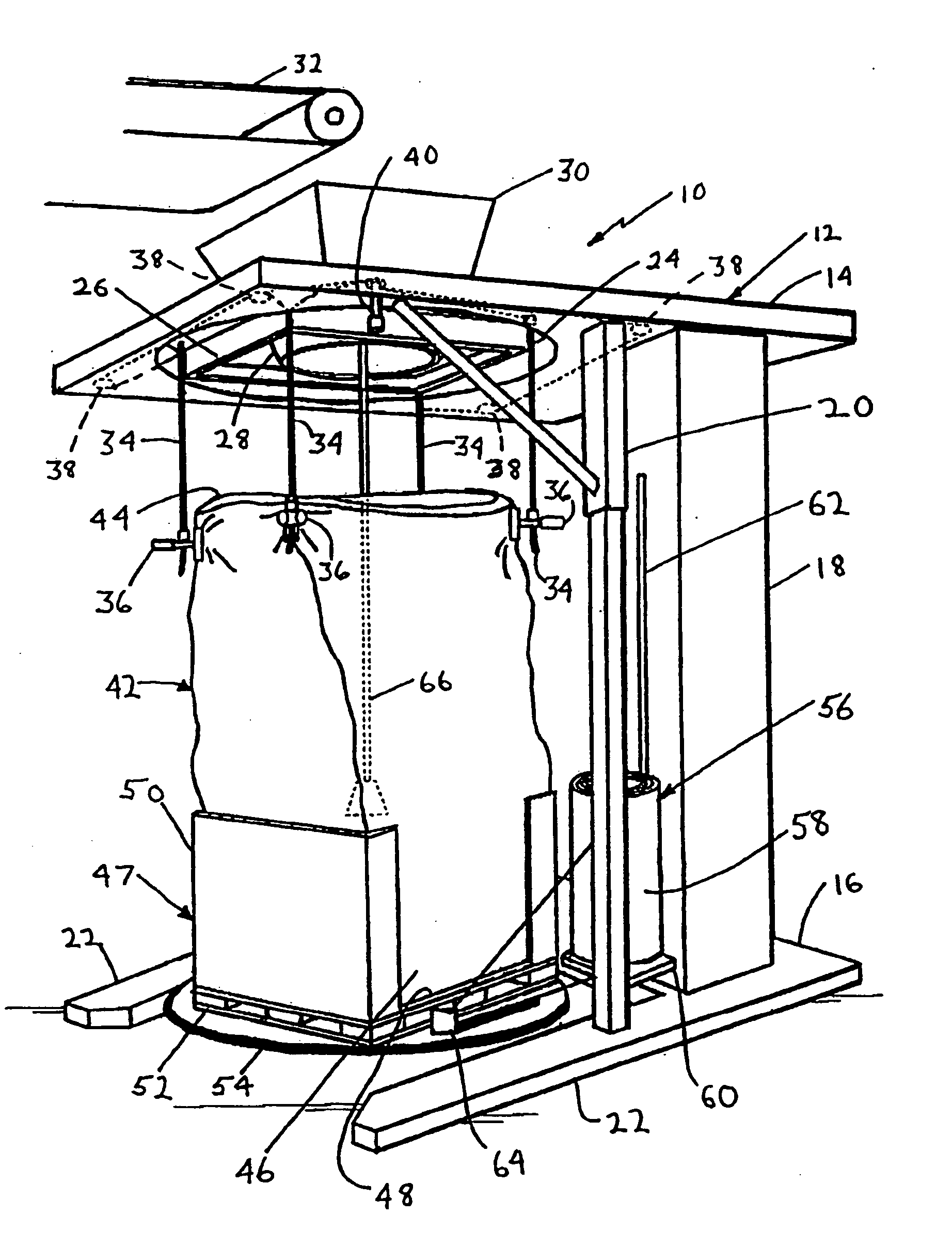 Method for forming a transportable container for bulk goods
