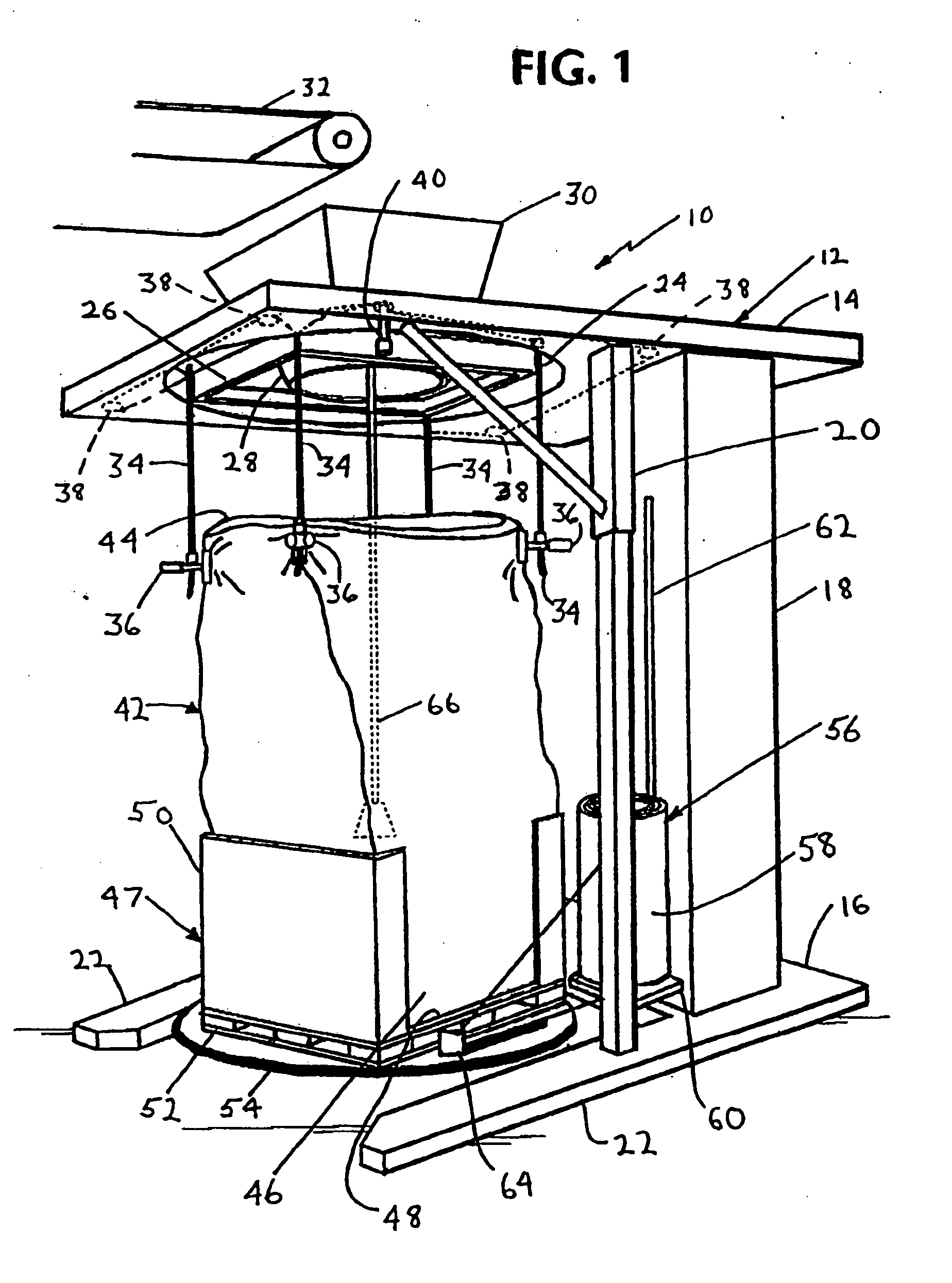 Method for forming a transportable container for bulk goods
