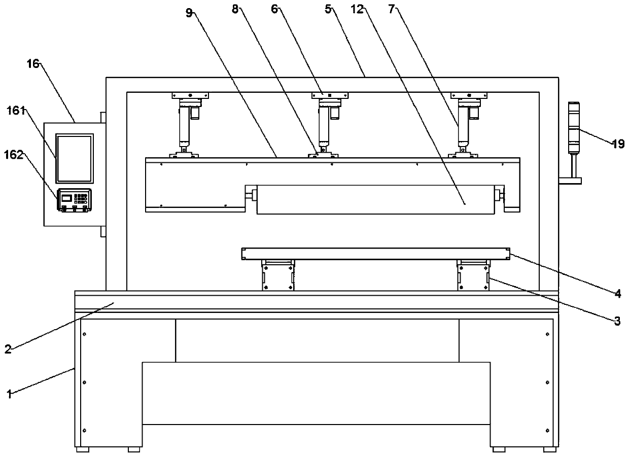 Pulse-heating hot press for light guide plate production