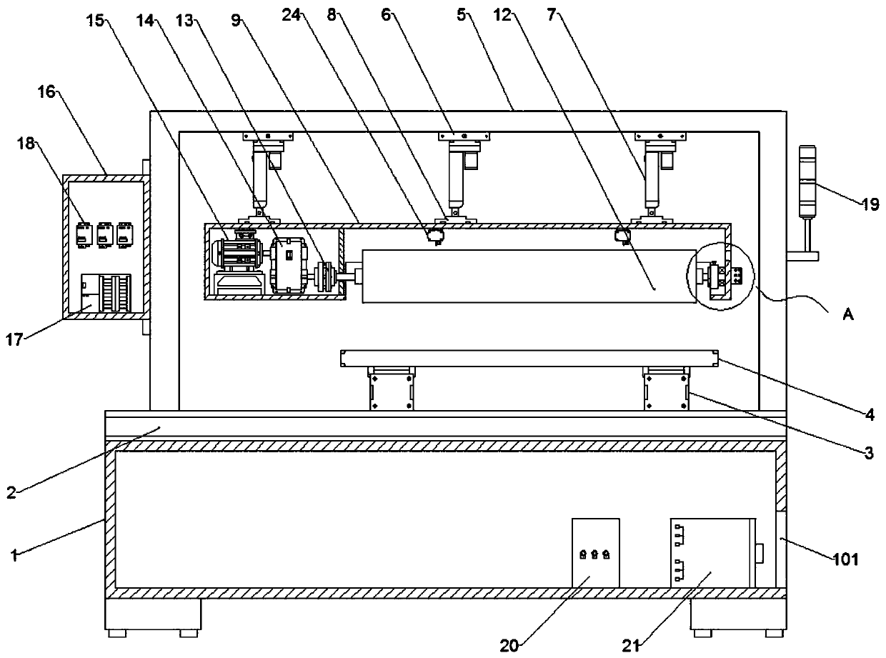 Pulse-heating hot press for light guide plate production