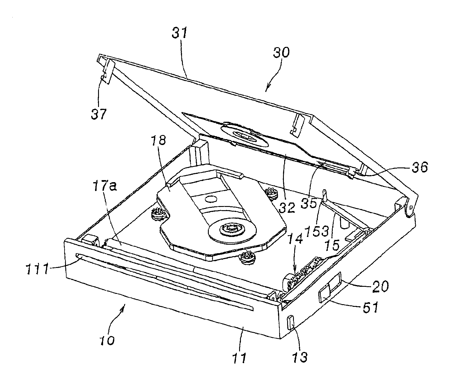 Optical disk reading device having two ways to load a disk