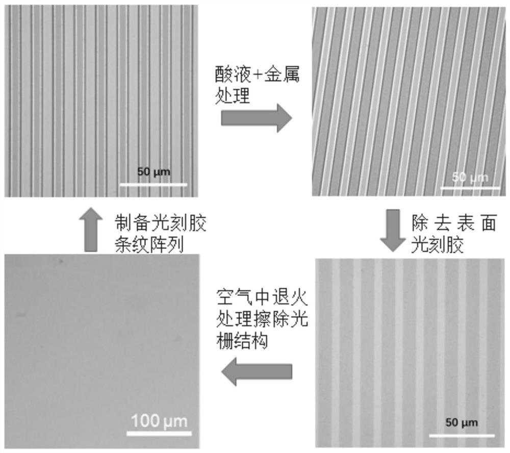 Preparation method of erasable bulk phase grating