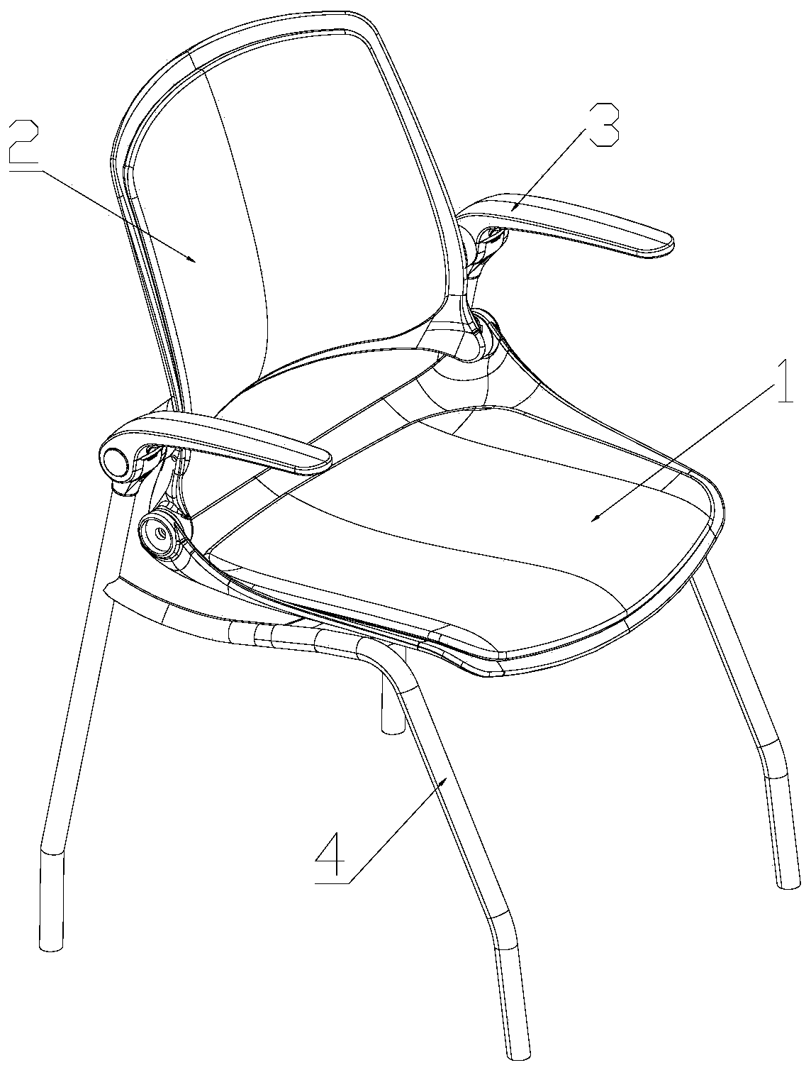 Seat and back linkage adjusting type chair