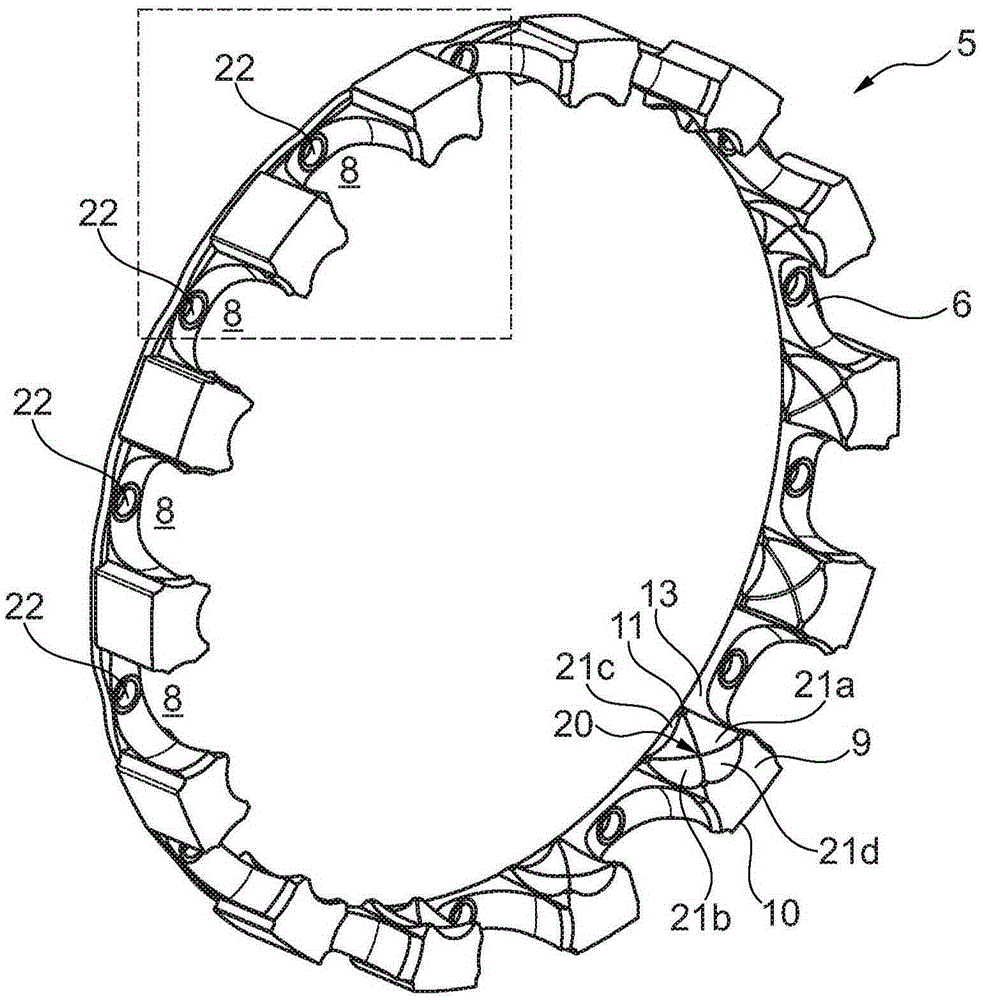 Rolling element bearing with cage