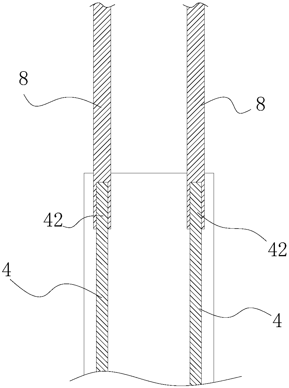 Anchoring connection method pulling-resistant device for single pile vertical pulling-resistant static load test