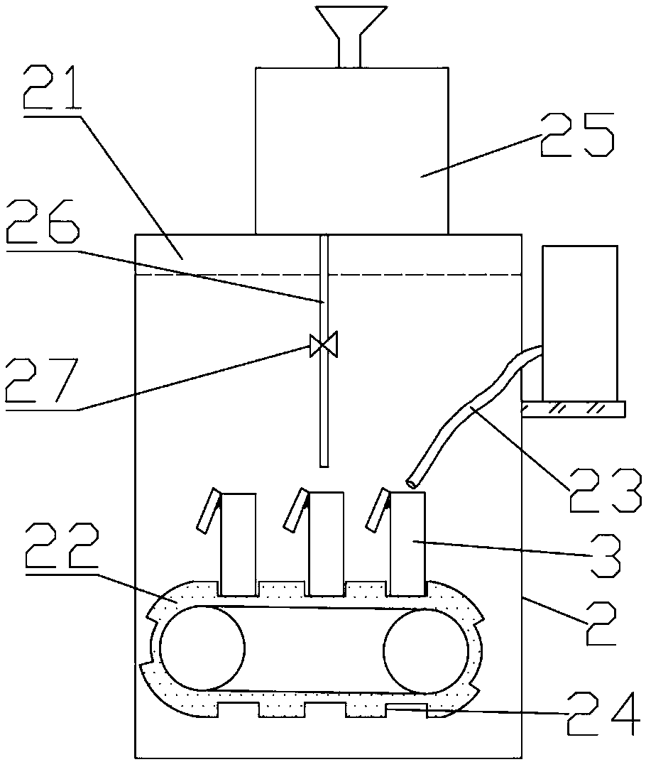 Gypsum wax film baking and pouring molding device for jewelry production and processing