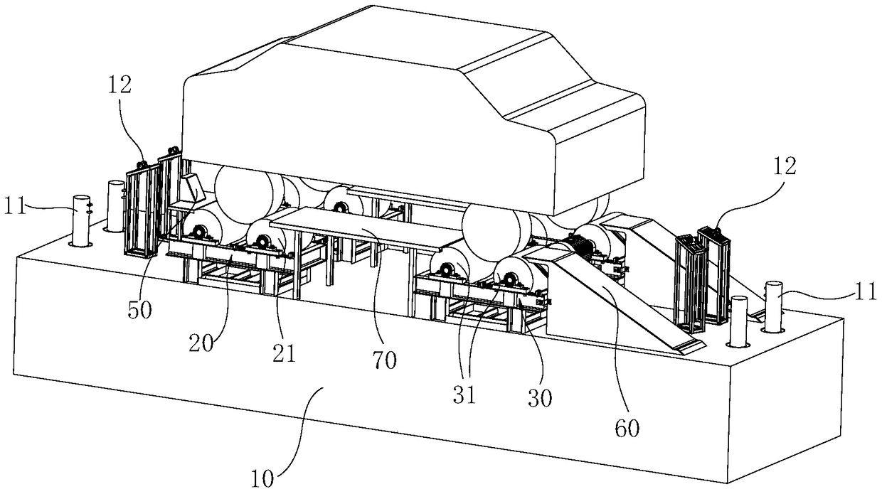 Electric vehicle braking performance test bench