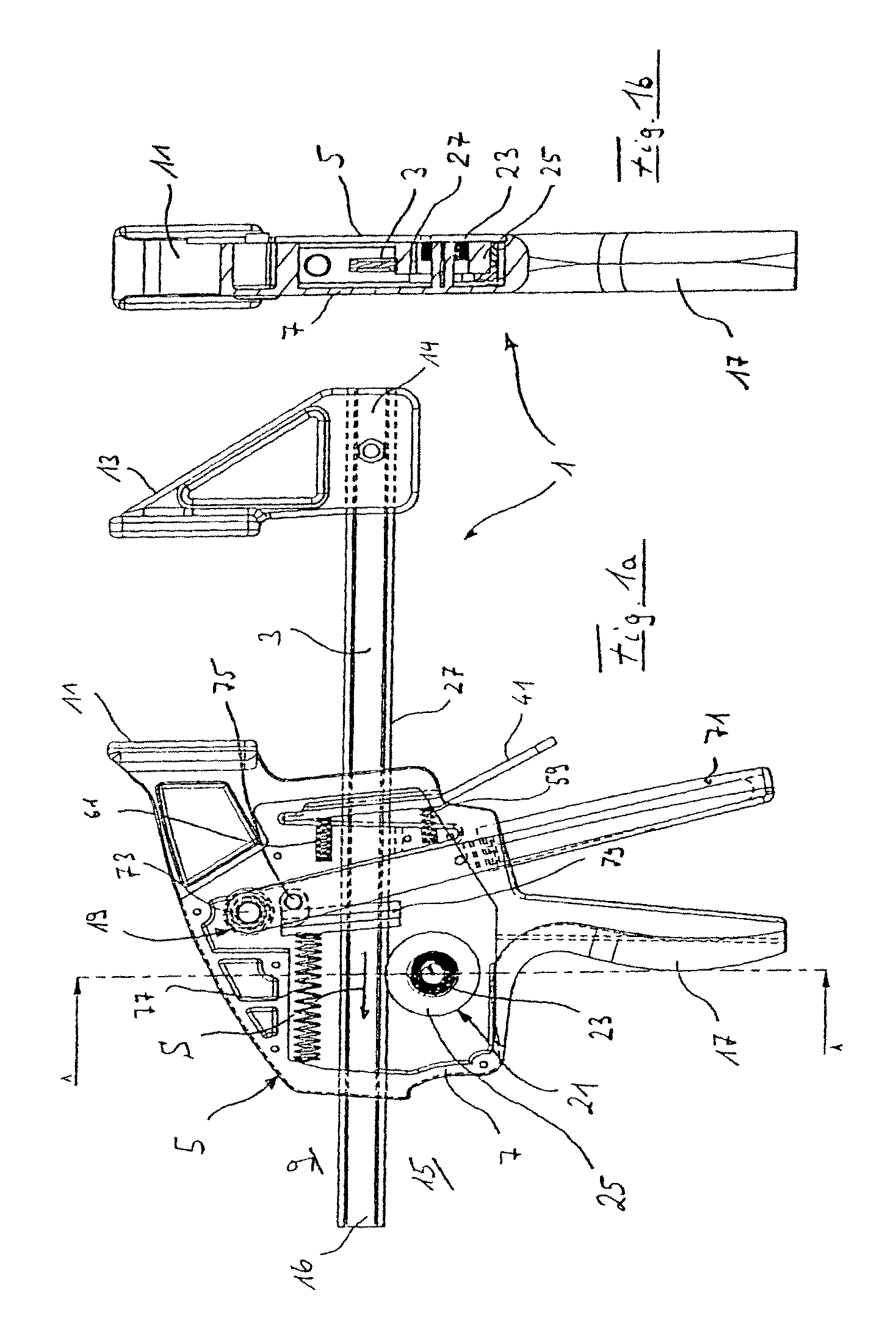 Clamping or spreading tool