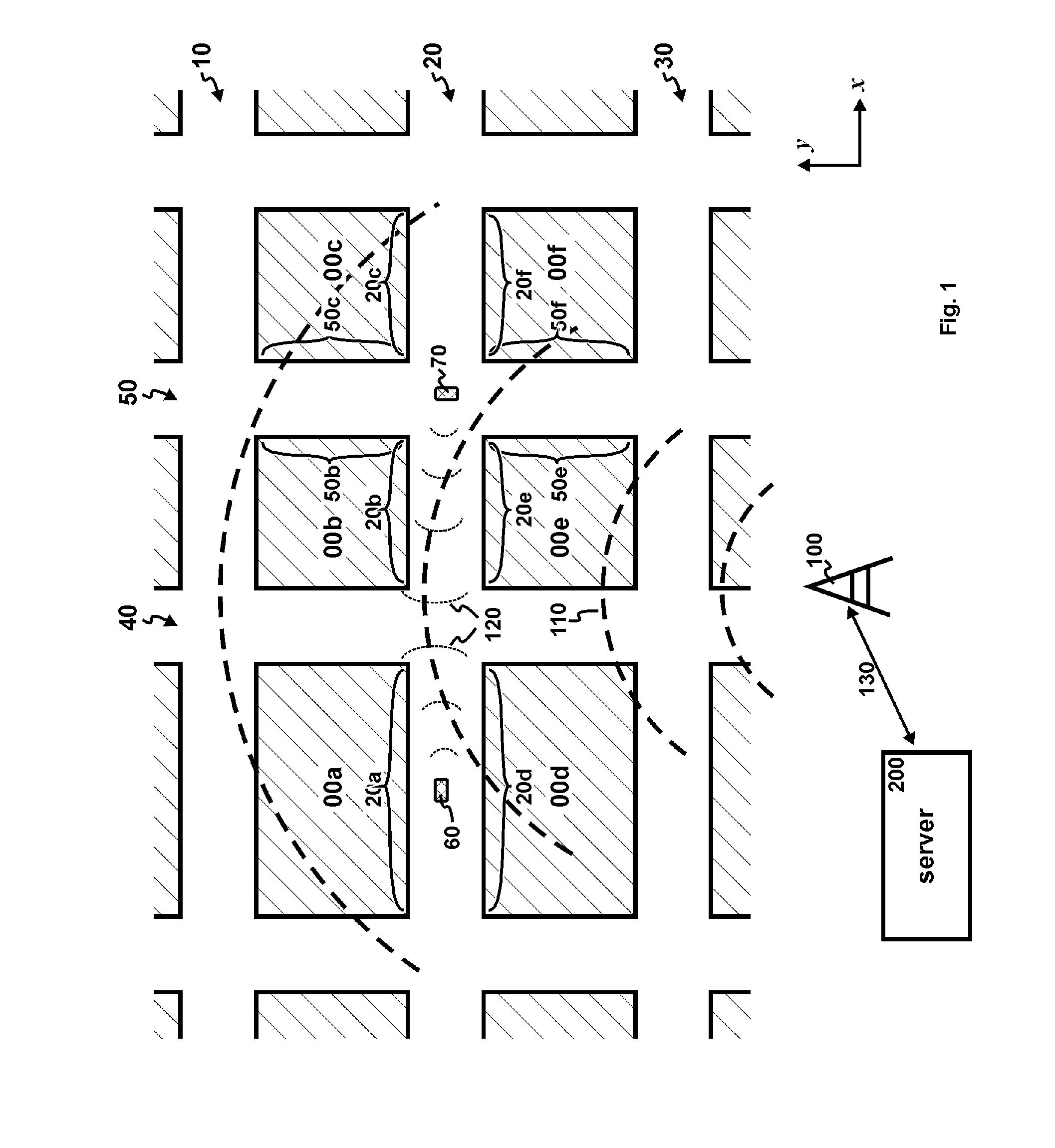 Large-area parking-monitoring system
