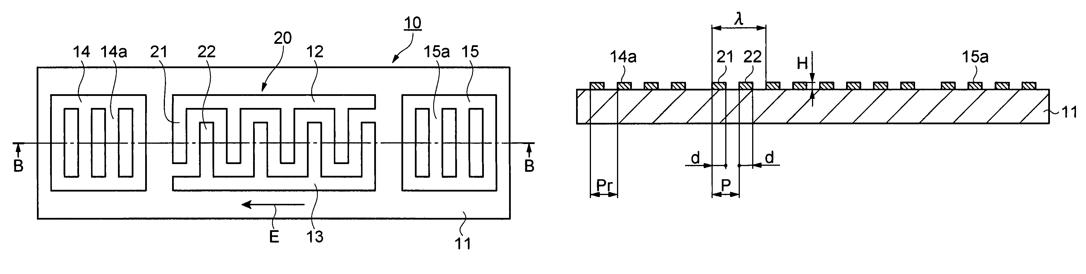 Surface acoustic wave device and electronic apparatus